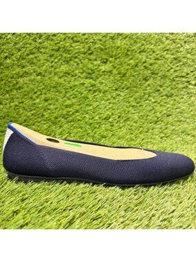 Rothy's The Flat Womens Size 7 Blue Casual Classic Slip On Ballet Flats Shoes